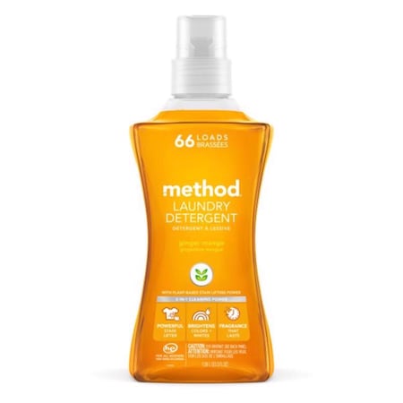 Method Method Ginger Mango Scent Laundry Detergent Liquid 53.5 oz 1 pk 14905